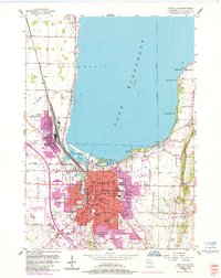 Fond Du Lac 1955 topographic map thumbnail