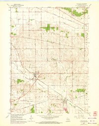 Footville 1962 topographic map thumbnail