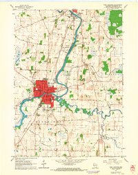 Fort Atkinson 1961 topographic map thumbnail