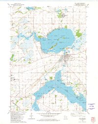 Fox Lake 1980 topographic map thumbnail