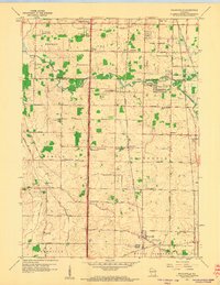 Franksville 1958 topographic map thumbnail