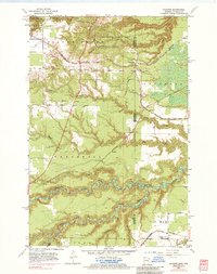 Frogner 1954 topographic map thumbnail