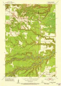 Frogner 1954 topographic map thumbnail