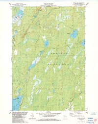 Gates Lake 1984 topographic map thumbnail