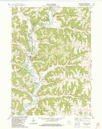 Gays Mills 1983 topographic map thumbnail