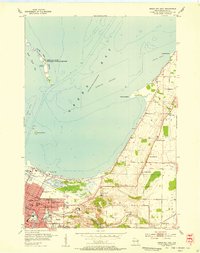 Green Bay East 1954 topographic map thumbnail