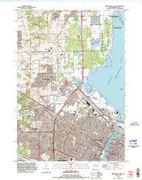 Green Bay West 1992 topographic map thumbnail