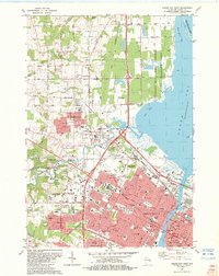 Green Bay West 1982 topographic map thumbnail