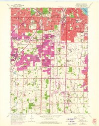 Greendale 1958 topographic map thumbnail