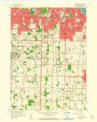 Greendale 1958 topographic map thumbnail