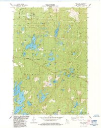 Hart Lake 1984 topographic map thumbnail
