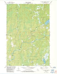 Hay Creek Flowage 1984 topographic map thumbnail