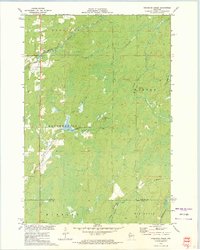 Hogsback Creek 1972 topographic map thumbnail