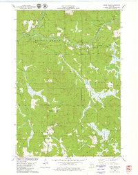 Horse Creek 1979 topographic map thumbnail