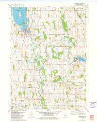 Hustisford 1980 topographic map thumbnail
