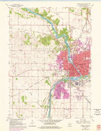 Janesville West 1961 topographic map thumbnail