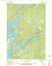Julia Lake 1970 topographic map thumbnail