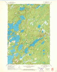 Julia Lake 1970 topographic map preview