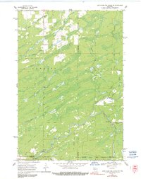 Jump River Fire Tower NW 1970 topographic map thumbnail
