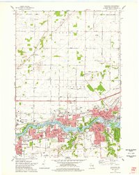 Kaukauna 1974 topographic map thumbnail