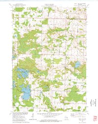 Kelly Lake 1973 topographic map thumbnail