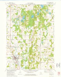 Kewaskum 1974 topographic map thumbnail