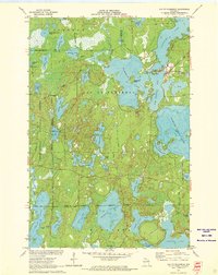 Lac Du Flambeau 1971 topographic map thumbnail