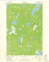 Lac Du Flambeau SW 1971 topographic map thumbnail
