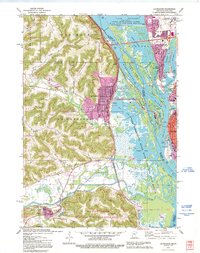La Crescent 1991 topographic map thumbnail