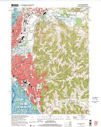 La Crosse 1998 topographic map thumbnail