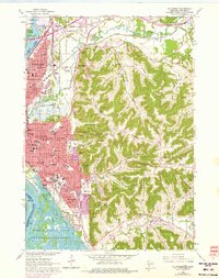 La Crosse 1963 topographic map thumbnail