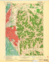 La Crosse 1963 topographic map thumbnail