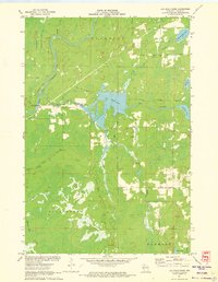 Lac Sault Dore 1971 topographic map thumbnail