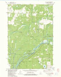 Lake Clayton 1982 topographic map thumbnail
