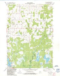 Lake Dexter 1984 topographic map thumbnail