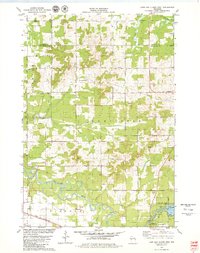 Lake Eau Claire West 1979 topographic map thumbnail