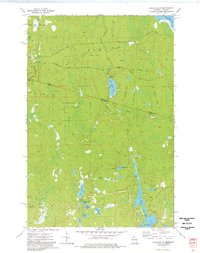 Lake Evelyn 1973 topographic map thumbnail
