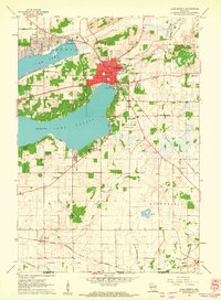 Lake Geneva 1960 topographic map thumbnail