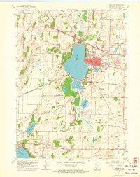 Lake Mills 1959 topographic map thumbnail