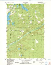 Lake Minnesuing 1984 topographic map thumbnail