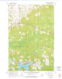 Lake Nebagamon 1961 topographic map thumbnail