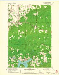 Lake Nebagamon 1961 topographic map thumbnail