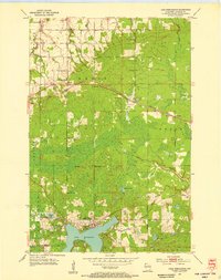 Lake Nebagamon 1954 topographic map thumbnail