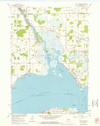Lake Poygan 1961 topographic map thumbnail