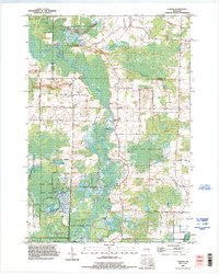 Leeman 1992 topographic map thumbnail