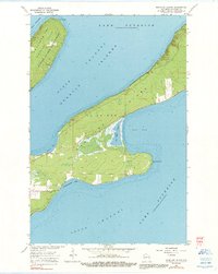 Madeline Island 1964 topographic map thumbnail