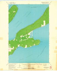 Madeline Island 1964 topographic map thumbnail