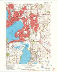 Madison East 1983 topographic map thumbnail
