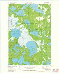 Manitowish Lake 1981 topographic map thumbnail