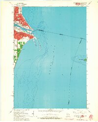 Marinette East 1963 topographic map thumbnail